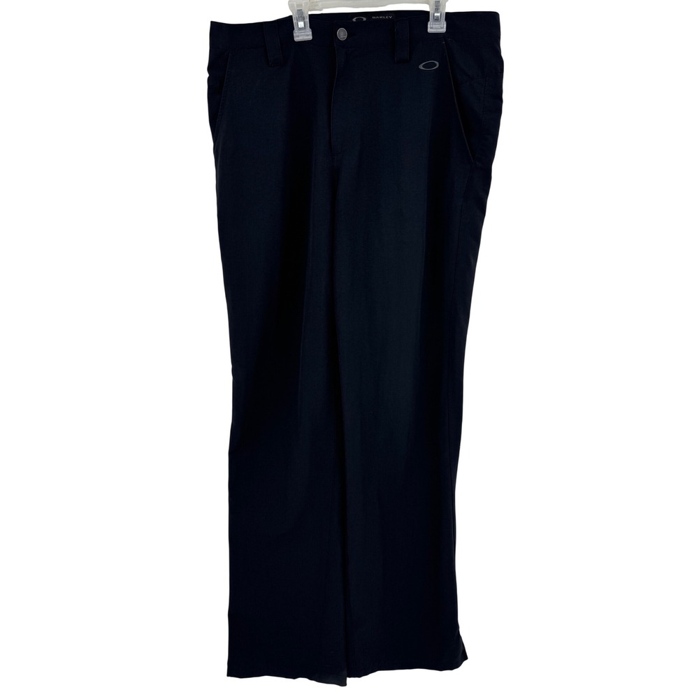 Vintage Oakley Mens Golf Pants Black Straight Leg 34W 32L RN96548 CA35460